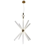 Design Living LED Chandelier, Gold