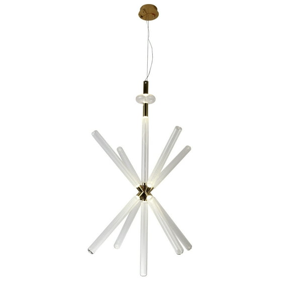 Design Living LED Chandelier, Gold