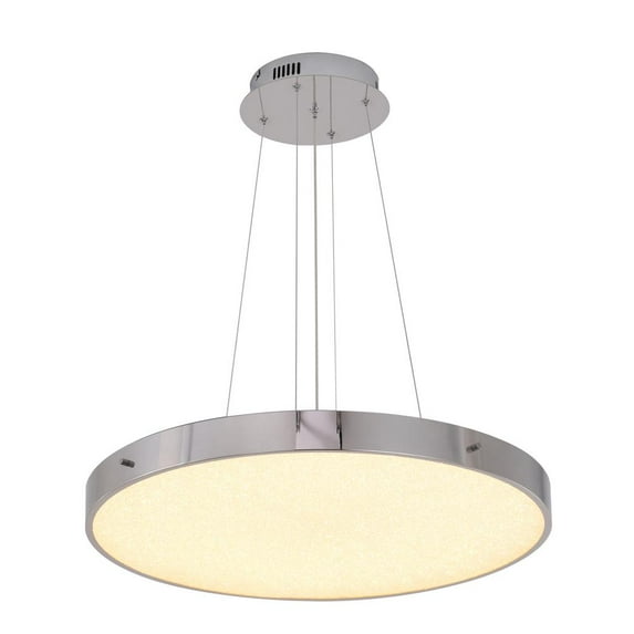 Bethel International LED Chandelier Chrome Metal & Acrylic