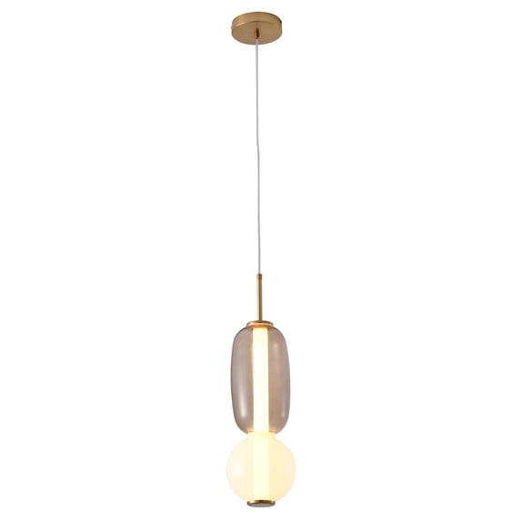 Design Living LED Pendant, White & Grey