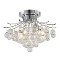 thumbnail image 1 of Bethel International Semi Flush Mount Chrome Metal & Crystal, 1 of 5