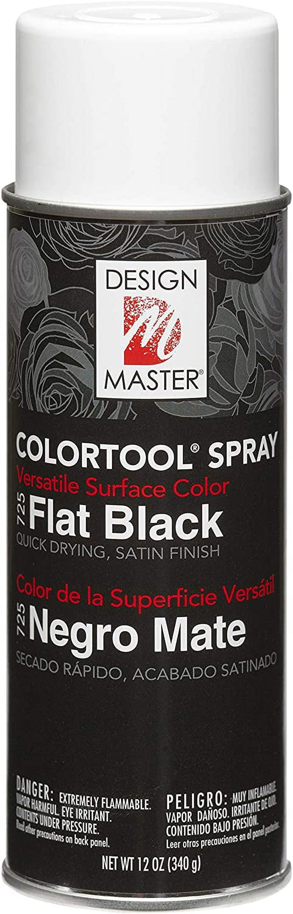 Design Master 725 Garden, 12 Ounce (Pack of 1), Flat Black