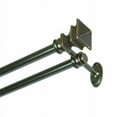 thumbnail image 1 of Design Mode 32-LWF1003-4ORB 36-72 in. Painted Oil Rubbed Bronze Finish Double Rod Window Hardware with Ribbed Resin Finial, 1 of 1