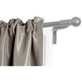 thumbnail image 1 of Design Mode 32-LWF1005-3BN 88-144 in. Plated Brushed Nickel Finish Single Rod Window Hardware with Knob Resin Finial, 1 of 1