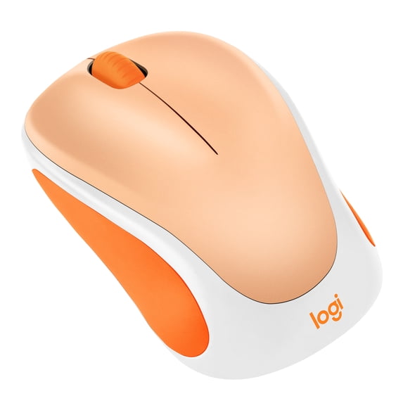Logitech Design Mouse Wireless Mouse Limited Edition - USB Receiver, 12 Months AA Battery Life, Light Orange