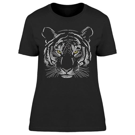 Design Of Tiger Face  T-Shirt Women -Image by Shutterstock, Female Small