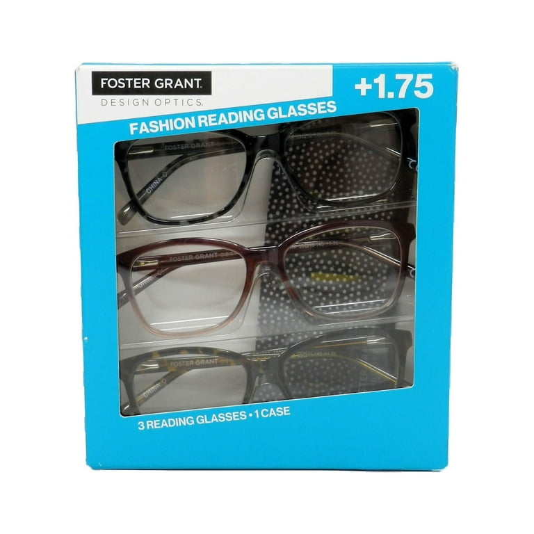 Design Optics by Foster Grant Dax Rectangle Reading Glasses