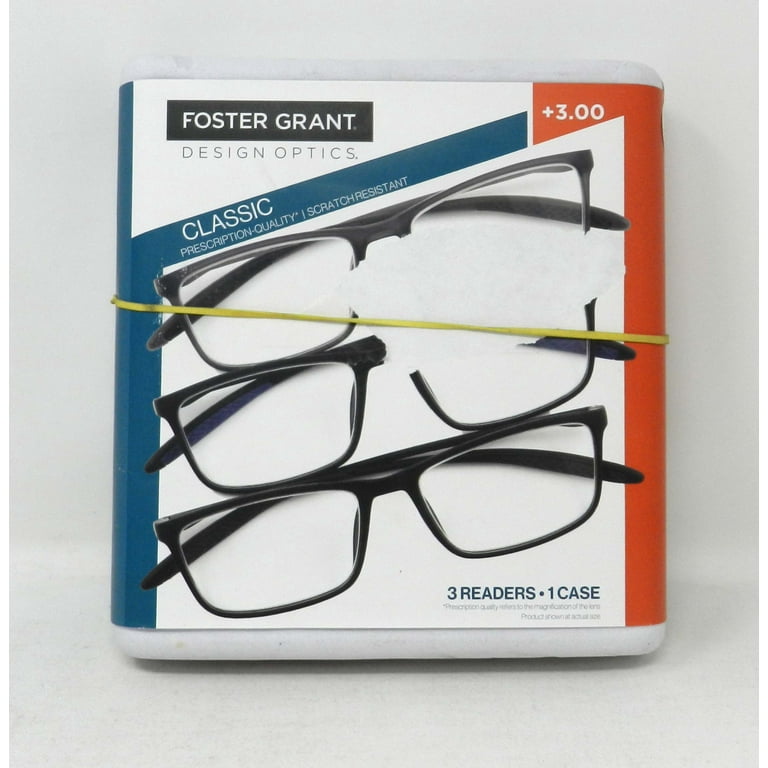 Design Optics Foster Grant Classic Rectangle Plastic Reading