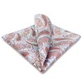 thumbnail image 1 of Design Paisley Pocket Square for Men Blue Red Party, 1 of 4