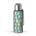 thumbnail image 1 of Design Pattern 20oz Stainless Steel Thermal Bottle with Tea Filter and Cup Lid, Vacuum Insulated Coffee Mug with 316L Inner Liner, Leakproof Travel Thermos for Office, Commute & Outdoor, 1 of 7
