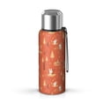 thumbnail image 1 of Design Pattern 20oz Stainless Steel Thermal Bottle with Tea Filter and Cup Lid, Vacuum Insulated Coffee Mug with 316L Inner Liner, Leakproof Travel Thermos for Office, Commute & Outdoor, 1 of 7