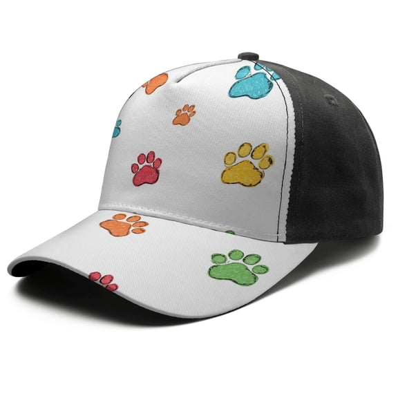 Design Pattern Baseball Cap – Stylish Spliced Design Adjustable Trucker Hat with Full Print Front & Brim, Breathable Cotton Blend Snapback for Sports, Travel & Daily Wear