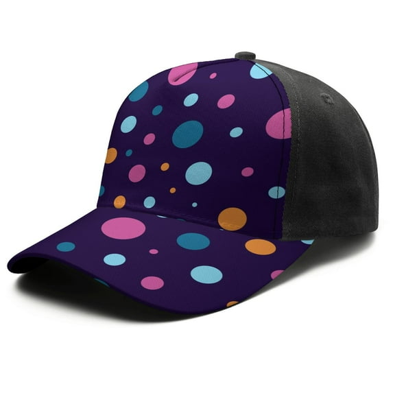 Design Pattern Baseball Cap – Stylish Spliced Design Adjustable Trucker Hat with Full Print Front & Brim, Breathable Cotton Blend Snapback for Sports, Travel & Daily Wear