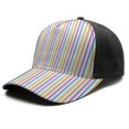 thumbnail image 1 of Design Pattern Baseball Cap – Stylish Spliced Design Adjustable Trucker Hat with Full Print Front & Brim, Breathable Cotton Blend Snapback for Sports, Travel & Daily Wear, 1 of 3