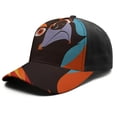 thumbnail image 1 of Design Pattern Baseball Cap – Stylish Spliced Design Adjustable Trucker Hat with Full Print Front & Brim, Breathable Cotton Blend Snapback for Sports, Travel & Daily Wear, 1 of 3