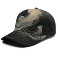 thumbnail image 1 of Design Pattern Baseball Cap – Stylish Spliced Design Adjustable Trucker Hat with Full Print Front & Brim, Breathable Cotton Blend Snapback for Sports, Travel & Daily Wear, 1 of 3