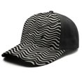 thumbnail image 1 of Design Pattern Baseball Cap – Stylish Spliced Design Adjustable Trucker Hat with Full Print Front & Brim, Breathable Cotton Blend Snapback for Sports, Travel & Daily Wear, 1 of 3