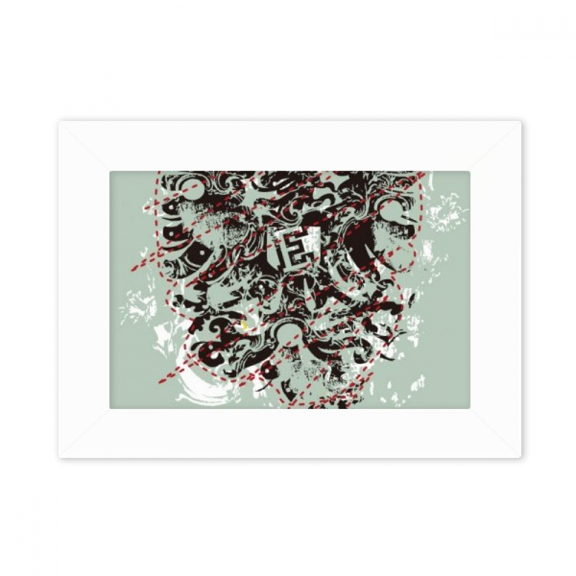 Design Pattern Graffiti Street Photo Mount Frame Picture Art Painting Desktop 5x7 inch