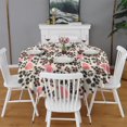 thumbnail image 1 of Design Pattern Round Tablecloth 60 Inch – Waterproof Polyester Table Cover with Full Print Design, Wrinkle Resistant & Washable for Kitchen Dining Party Decor, 1 of 6