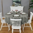 thumbnail image 1 of Design Pattern Round Tablecloth 60 Inch – Waterproof Polyester Table Cover with Full Print Design, Wrinkle Resistant & Washable for Kitchen Dining Party Decor, 1 of 5