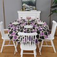 thumbnail image 1 of Design Pattern Round Tablecloth 60 Inch – Waterproof Polyester Table Cover with Full Print Design, Wrinkle Resistant & Washable for Kitchen Dining Party Decor, 1 of 6