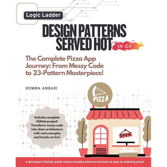 Design Patterns Served Hot in C# - The Complete Pizza App Journey: From Messy Code to 23-Pattern Masterpiece!, (Paperback)