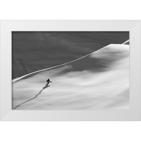 Design Pics 14x11 White Modern Wood Framed Museum Art Print Titled - Professional snowboarder, Gigi R (MR)