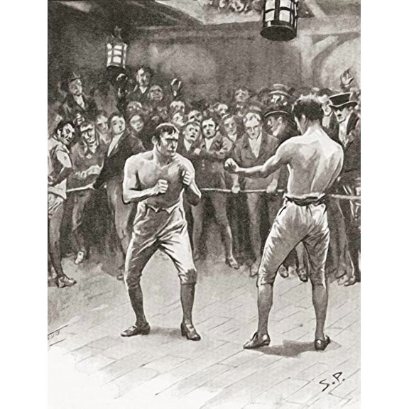 Posterazzi 19Th Century. Aka Bare-Knuckle Prizefighting Or Fisticuffs It Was The Original Form Of Boxing Poster Print, (12 x 16)