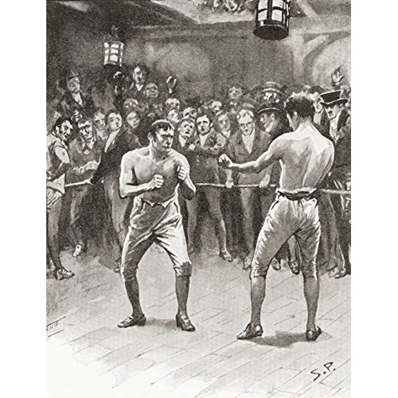 Posterazzi 19Th Century. Aka Bare-Knuckle Prizefighting Or Fisticuffs It Was The Original Form Of Boxing Poster Print, (12 x 16)
