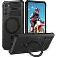thumbnail image 1 of Design for Samsung Galaxy S20 FE Case  Built in Stand & Ring Holder[Compatible with MagSafe],  Grade Shockproof Protective Phone Case for Samsung S20 FE 4G/5G, Black, 1 of 16