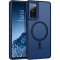 thumbnail image 1 of Design for Samsung Galaxy S20 FE Case [Compatible with Magsafe], Translucent Matte Back Protective Cover Anti-Scratch Shockproof Phone Case for Samsung S20 FE 4G/5G, Deep Blue, 1 of 16