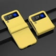 thumbnail image 1 of Design for Samsung Galaxy Z Flip 3 Case with Hinge Protection, Liquid Silicone Soft Gel Rubber Heavy Duty Shockproof Anti Scratch Cover Full Body Protective Phone Case for Samsung Z Flip 3,Yellow, 1 of 11