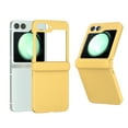 thumbnail image 1 of Design for Samsung Galaxy Z Flip 5 Case with Hinge Protection, Liquid Silicone Soft Gel Rubber Heavy Duty Shockproof Anti Scratch Cover Full Body Protective Phone Case for Samsung Z Flip 5,Yellow, 1 of 6