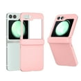thumbnail image 1 of Design for Samsung Galaxy Z Flip 6 Case with Hinge Protection, Liquid Silicone Soft Gel Rubber Heavy Duty Shockproof Anti Scratch Cover Full Body Protective Phone Case for Samsung Z Flip 6,Pink, 1 of 6
