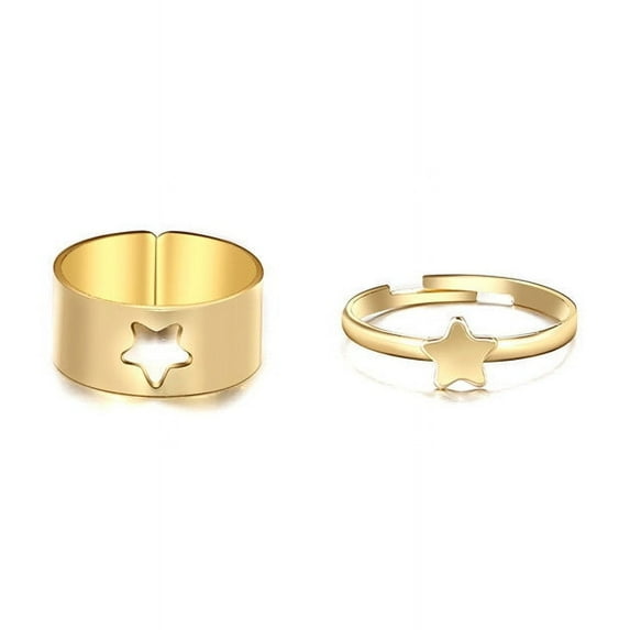 Womens Geometric Rings Set Alloy Index Finger Rings European American Temperament Personality Rings Cold Rings for