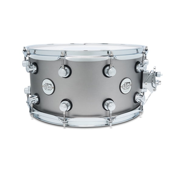 DW Design Series Limited-Edition Snare Drum - 14 x 7 in. Titanium Satin Lacquer