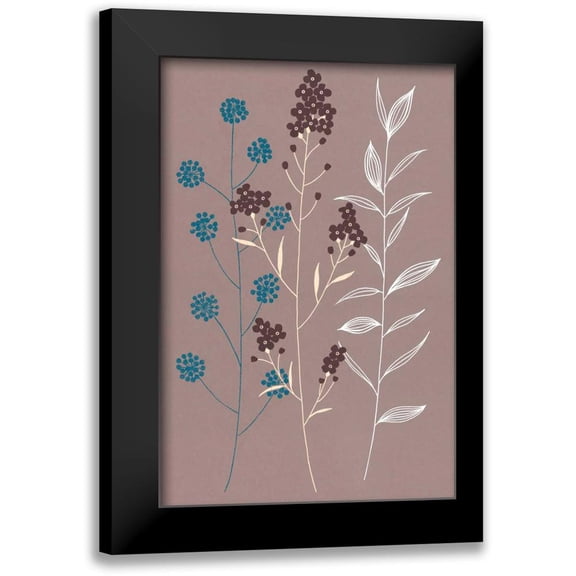 Design Show 11x14 Black Modern Framed Museum Art Print Titled - Shiny Blue II