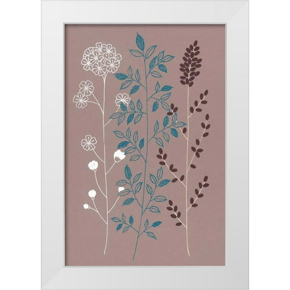 Design Show 11x14 White Modern Wood Framed Museum Art Print Titled - Shiny Blue I