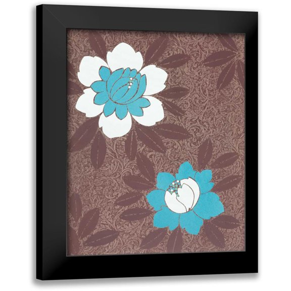 Design Show 12x14 Black Modern Framed Museum Art Print Titled - Wonderland I