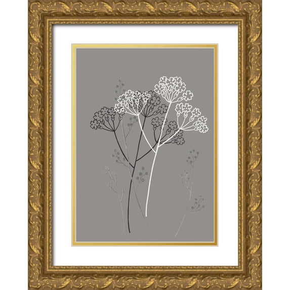 Design Show 14x18 Gold Ornate Wood Framed with Double Matting Museum Art Print Titled - Elementary I