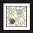 thumbnail image 1 of Design Show 15x15 Black Ornate Wood Framed with Double Matting Museum Art Print Titled - Rose Garden II, 1 of 4