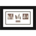 thumbnail image 1 of Design Show 18x11 Black Ornate Wood Framed with Double Matting Museum Art Print Titled - MOCCA FERN I, 1 of 4