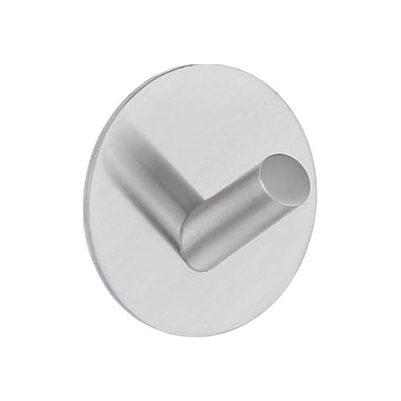 Design Single Hook Self Adhesive Brushed Stainless Steel B1091