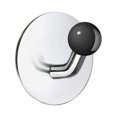 thumbnail image 1 of Design Single Hook Stainless Polished, Black Knob, 1 of 7