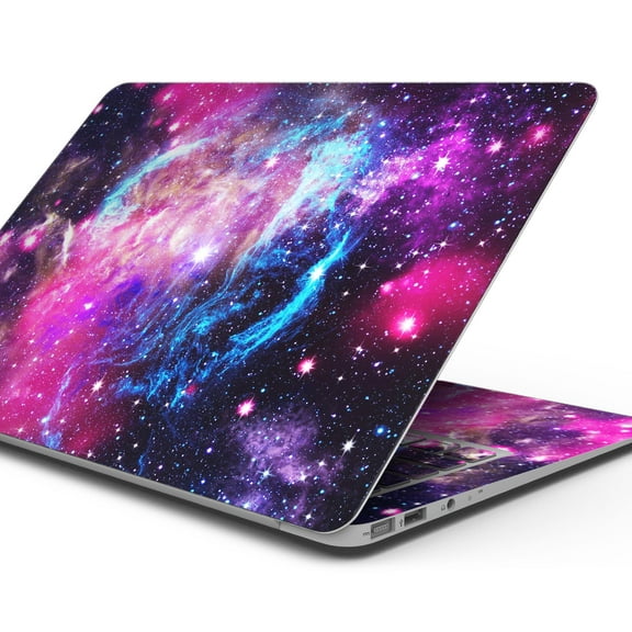 Design Skinz Bright Trippy Space Full-Body Wrap Scratch Resistant Decal Skin-Kit Compatible with MacBook 13" Air (A1932)