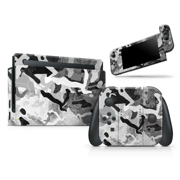 Design Skinz Compatible Nintendo Switch Console Bundle Skin Decal Cover Desert Snow Camouflage V2