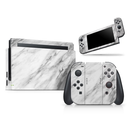 Design Skinz Compatible Nintendo Switch Console Bundle Skin Decal Cover Slate Marble Surface V10