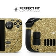 thumbnail image 1 of Design Skinz - Compatible with Steam Deck - Skin Decal Protective Scratch-Resistant Removable Vinyl Wrap Cover - Sparkling Gold Ultra Metallic Glitter, 1 of 4