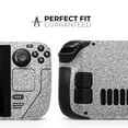 thumbnail image 1 of Design Skinz - Compatible with Steam Deck - Skin Decal Protective Scratch-Resistant Removable Vinyl Wrap Cover - Sparkling Silver Ultra Metallic Glitter, 1 of 4