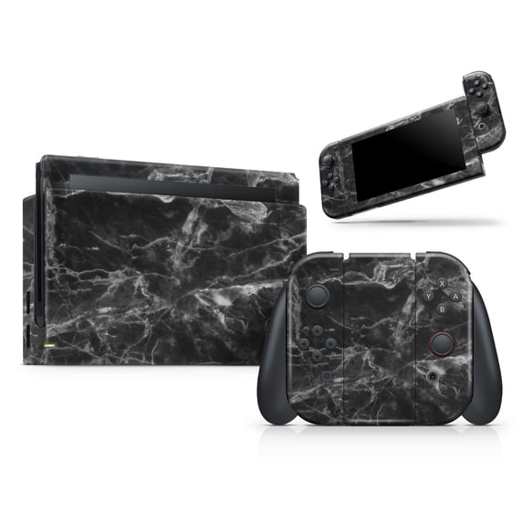Design Skinz - Compatible with Nintendo 3DS XL - Skin Decal Protective Scratch-Resistant Removable Vinyl Wrap Cover - Smooth Black Marble